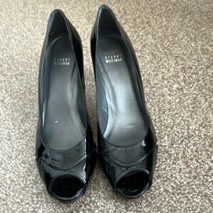 Stuart Weitzman Black Patent Leather Heels